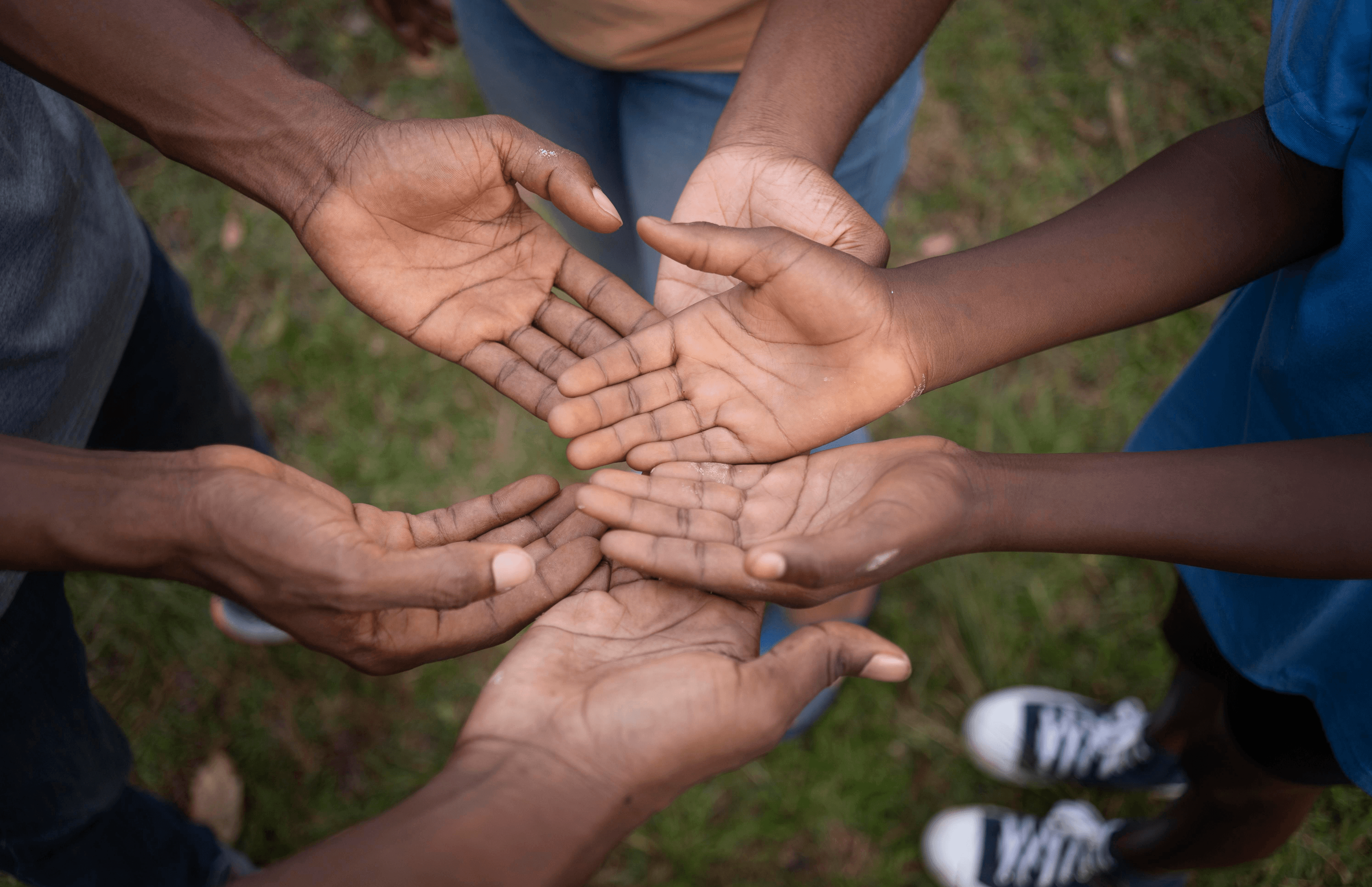 Community hands together